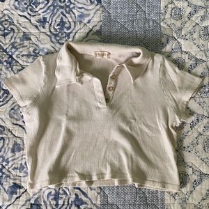 White ribbed T-shirt